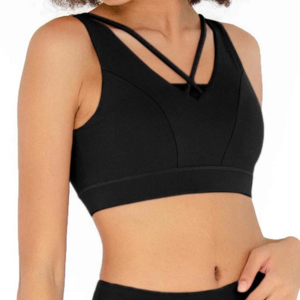 NEW! NWT Open Back padded sports bra
